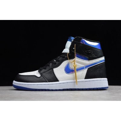 Nike Air Jordan 1 High Fragment Design Siyah / Kraliyet Mavisi Basketbol Ayakkabısı Türkiye - ZDH1X7